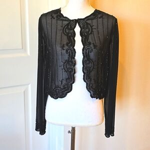 🍃 JMD NY cardigan formal  beads Sz S